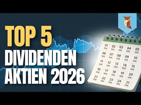 Meine Top 5 Aktien für monatliches passives Einkommen (2026)